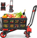 330LB Folding Hand Truck Heavy Duty Carrying - Convertible 2-in-1