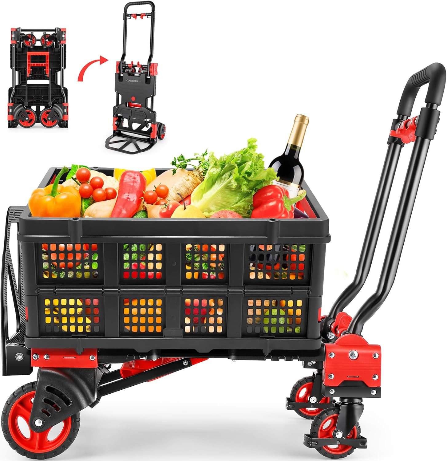 330LB Folding Hand Truck Heavy Duty Dolly for Easy Moving