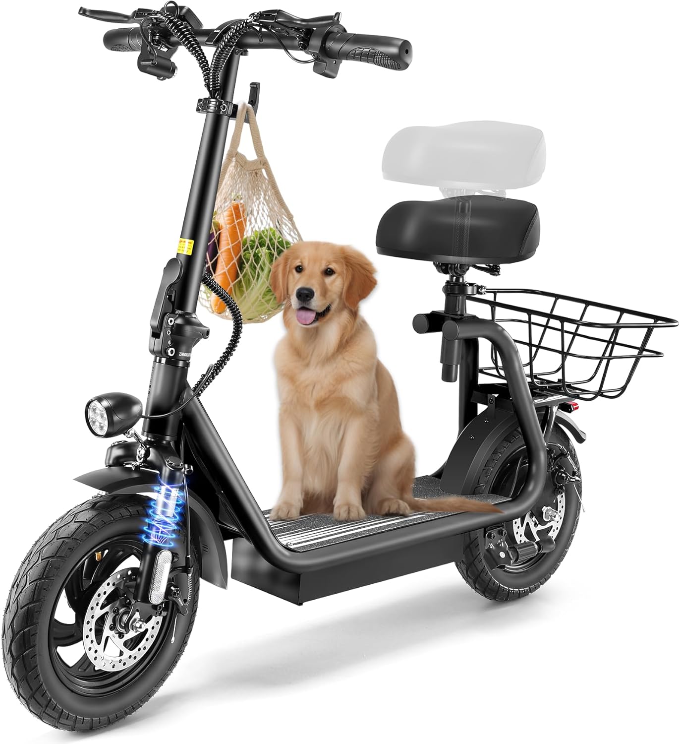 Caroma Electric Scooter with Seat: Fast, Long-Range, and Safe
