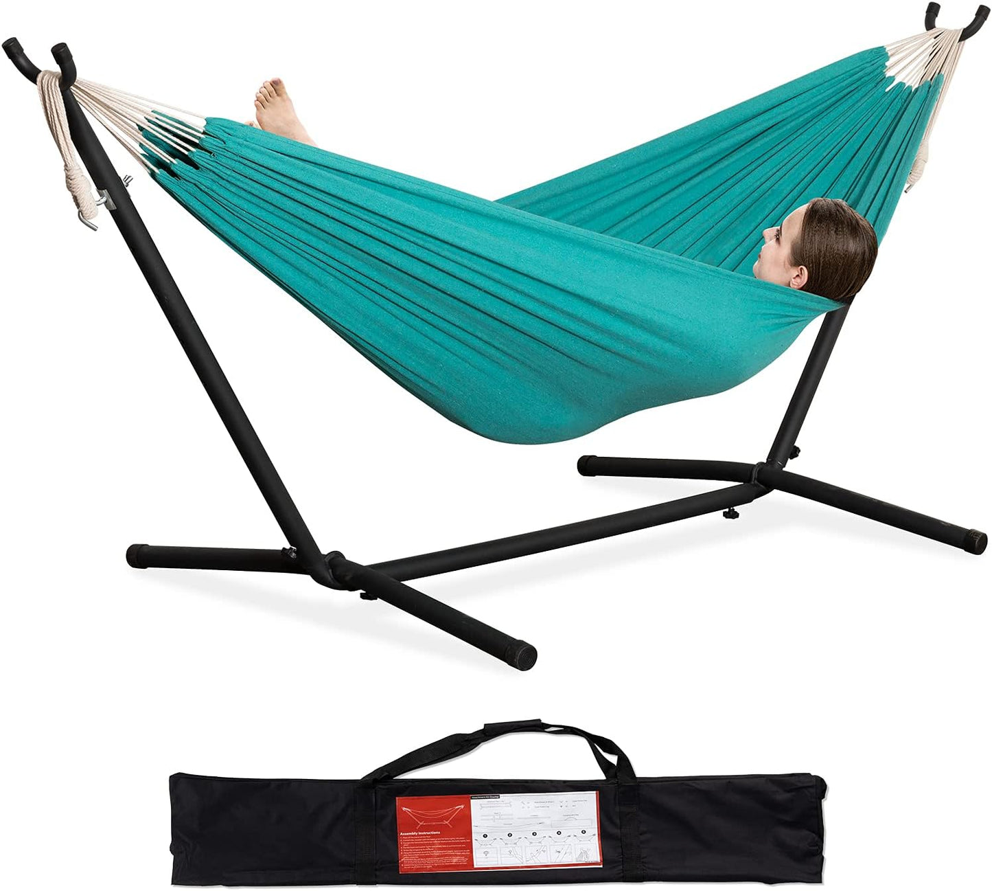 PNAEUT Double Hammocks with Stand for Ultimate Outdoor Relaxation