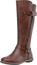 Jeossy Women's 9656 Knee-High Riding Boots with Buckle (Style PHPH)
