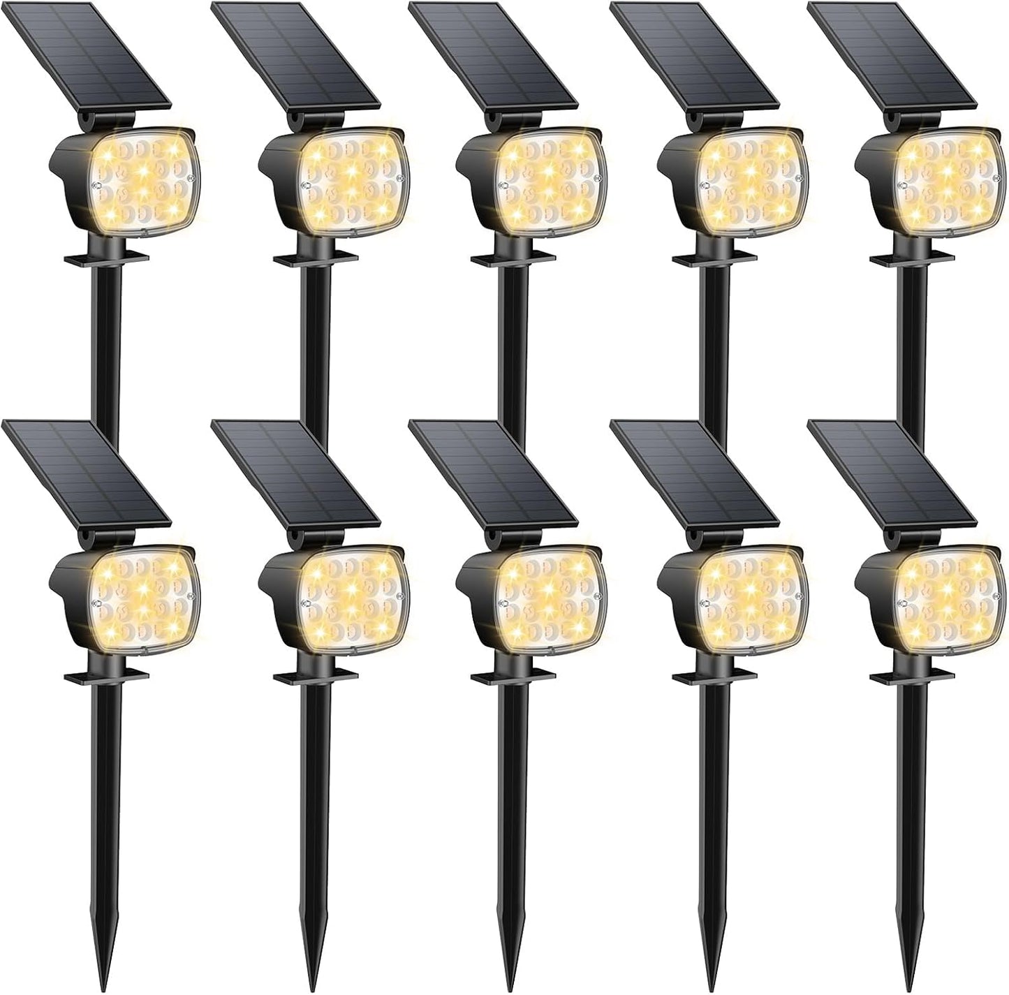 Kaxiida Solar Lights Outdoor Waterproof - Ultra Bright Uplights