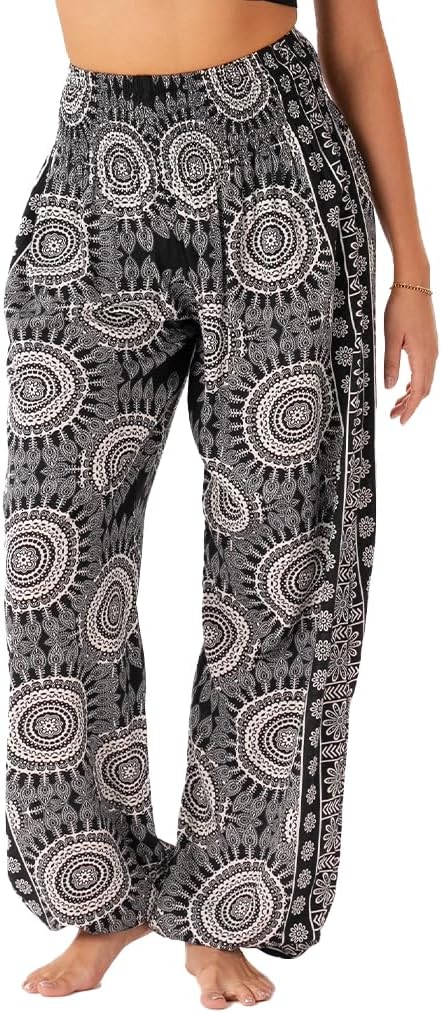 Lotus and Luna Women's Harem Pants for Beach and Lounge Style