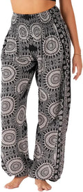 Lotus and Luna Harem Pants High Waisted Flowy Boho Pants - Comfort