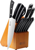 PAUDIN Knife Block Set 15-Piece Knife Set - Precision Cutting Kit