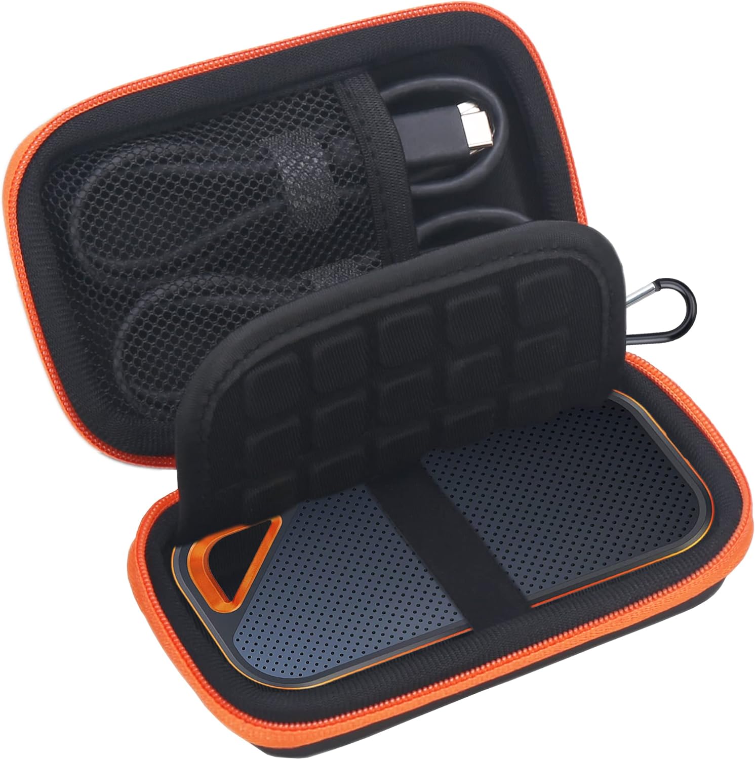 Shockproof Orange Carrying Case for SanDisk SSD