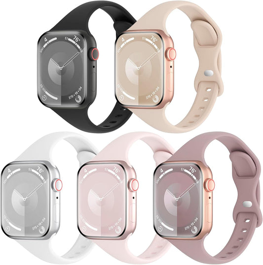 Ultra Slim Silicone Bands for Apple Watch, TSAAGAN