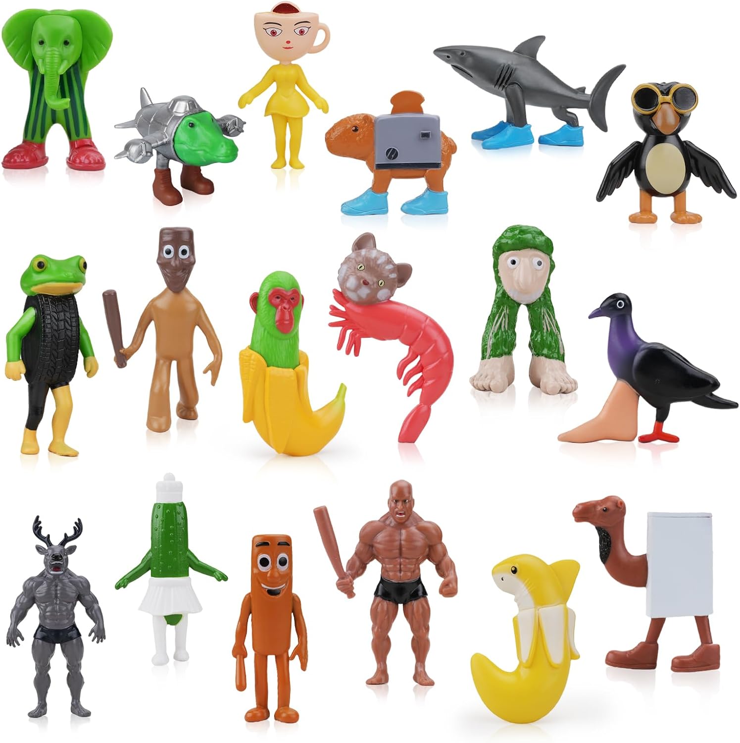 Italian Brainrot Toy Figures for Cake Toppers and Gifts