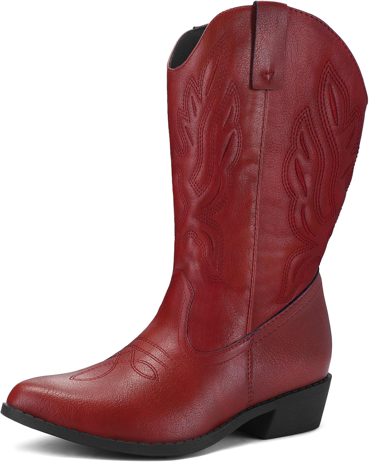 Wide Calf Cowboy Boots for Women - Stylish Retro Western Design