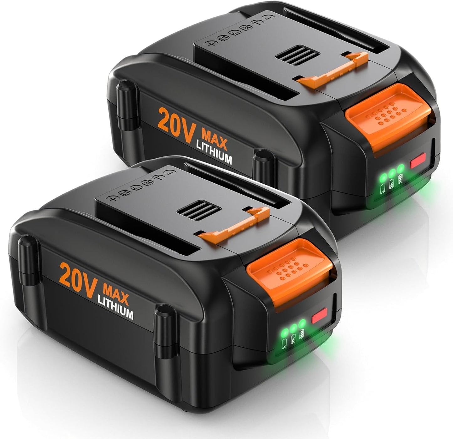 Powerextra 2 Pack 6.5Ah Replacement Battery for Worx Tools