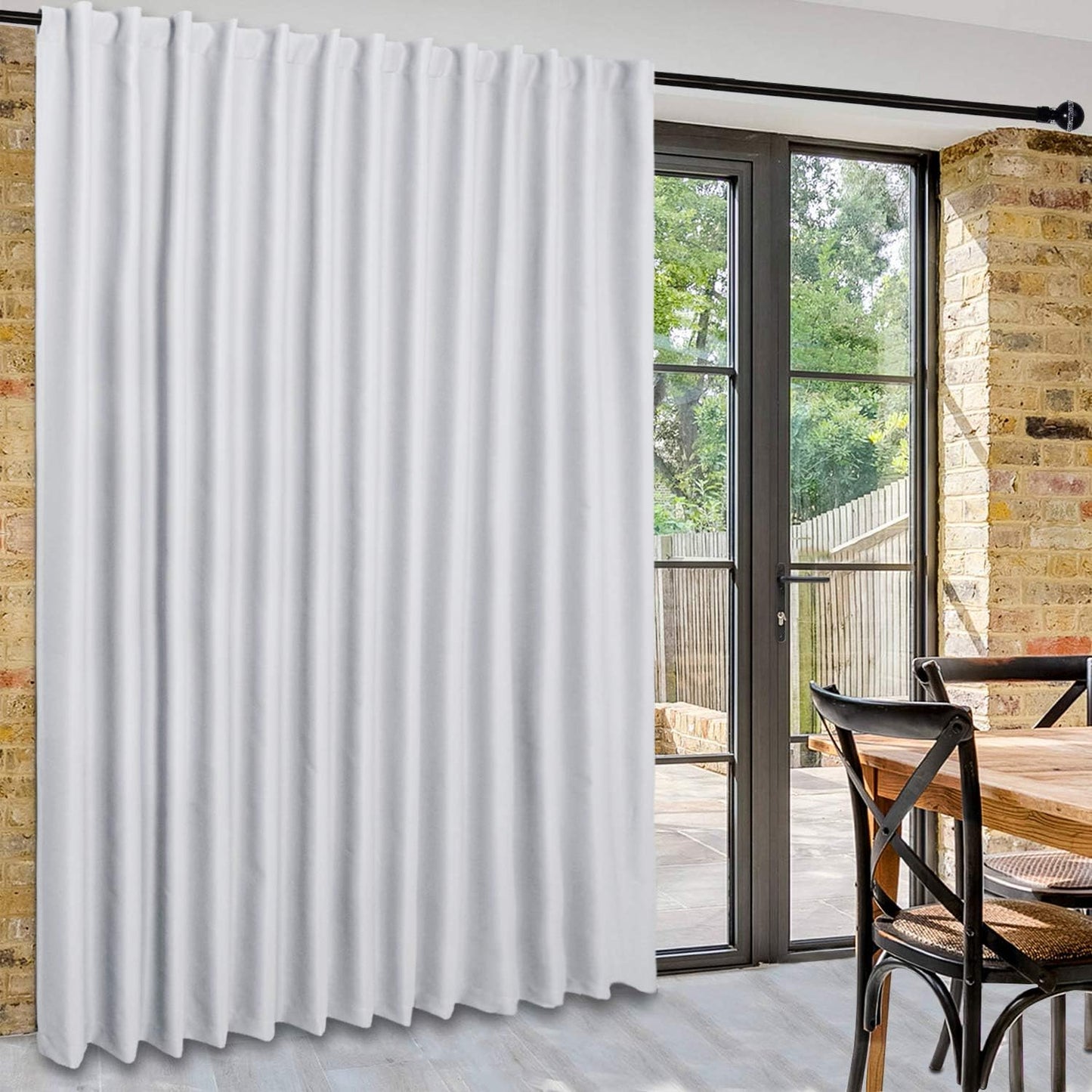 Extra Wide Blackout Thermal Curtains for Patio Sliding Doors