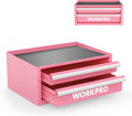 Mini Tool Box 12.5 in with 2 Drawers & Open Top - Compact Organizer