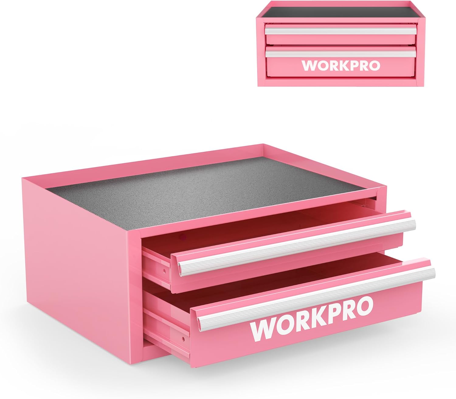 WORKPRO 12.5 Mini Tool Box with Drawers for Organized Storage