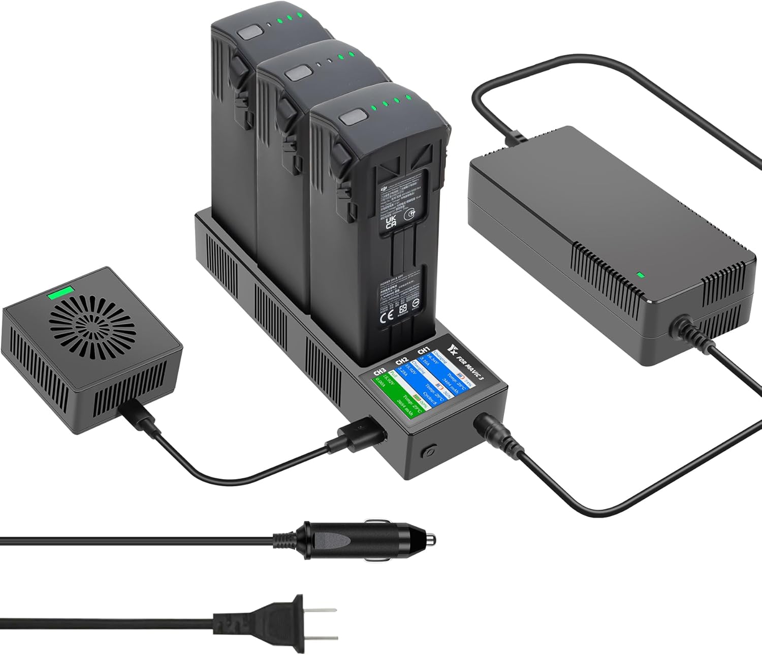 Hanatora Dual Charger for Mavic 3: Efficient Power Boost