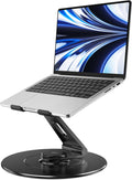 Ultra-Stable Swivel Laptop Stand for Desk - 360 Rotating Larger Base