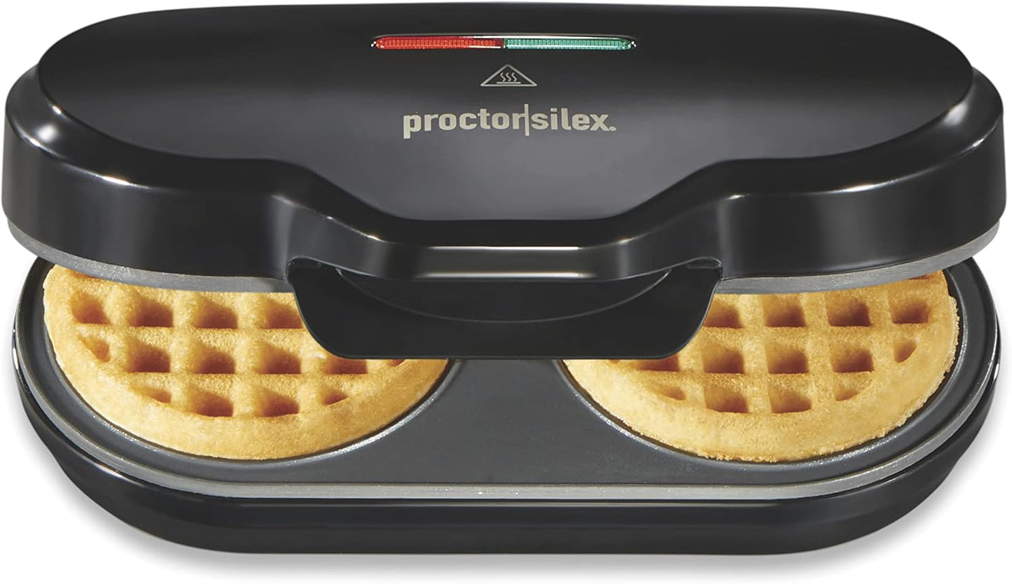 Proctor Silex Double Mini Waffle Maker: Personalized Keto Chaffles & Hashbrowns