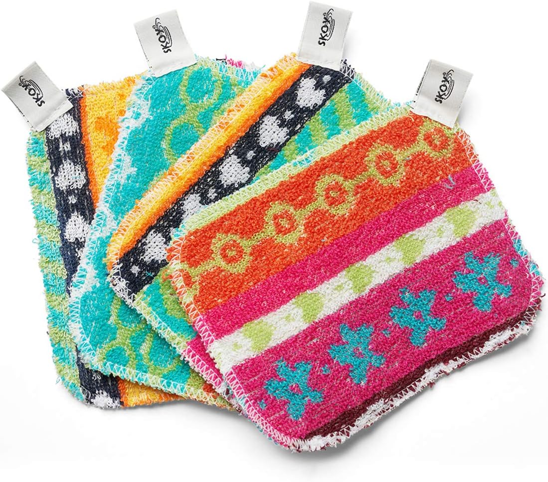 Skoy Scrub 4-Pack: Reusable Kitchen Dish Scrubber