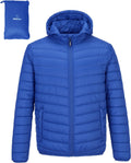 Outdoor Ventures Men's Lightweight Packable Hooded Puffer Jacket cuffs