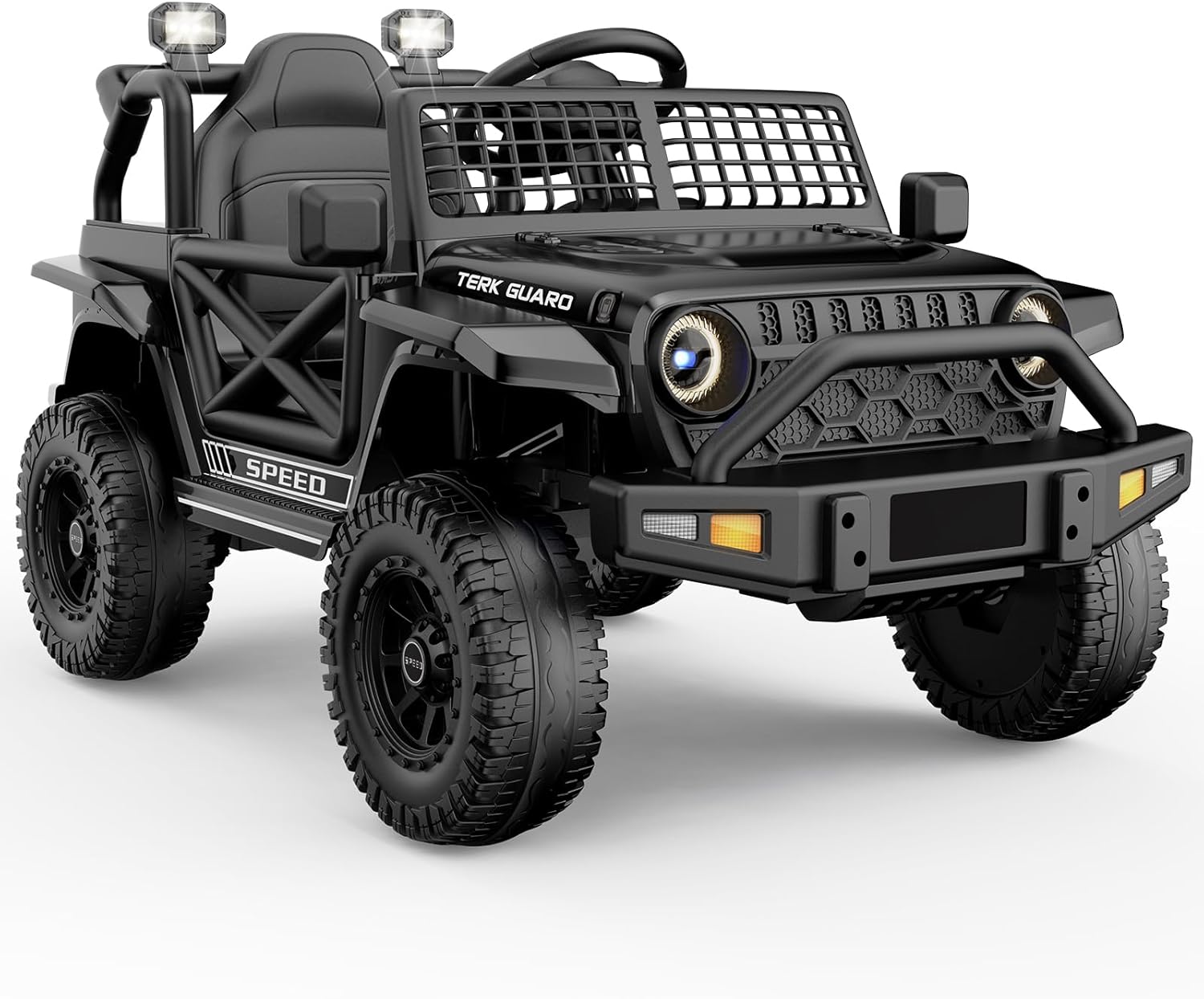 Ride On Truck for Toddlers with Remote Control - Black Jeep