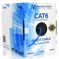 Cat6 Plenum 1000ft Solid 23AWG Ethernet Cable - Reliable 10G Runs