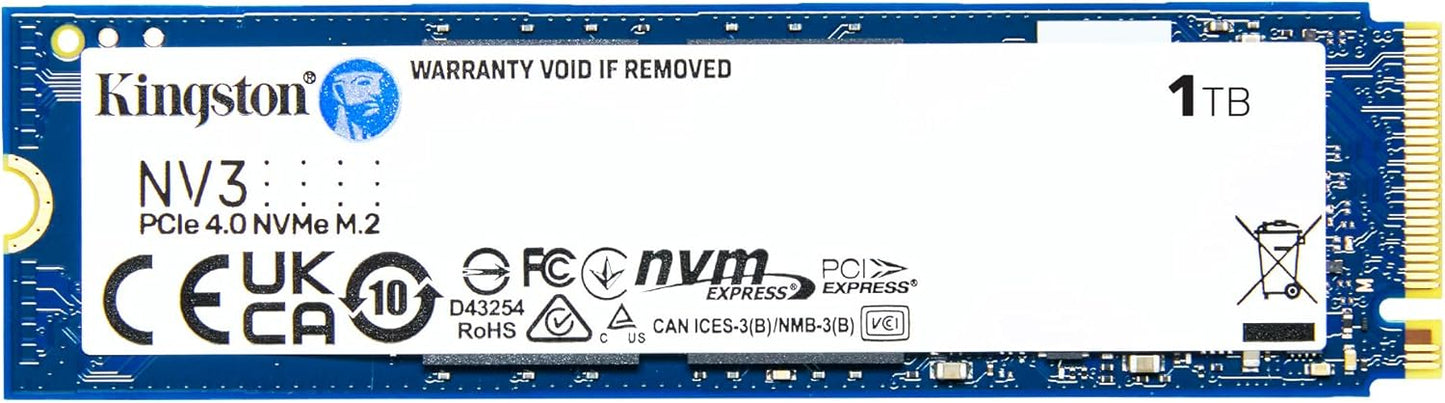 Kingston NV3 1TB M.2 2280 NVMe SSD for High Speed Storage