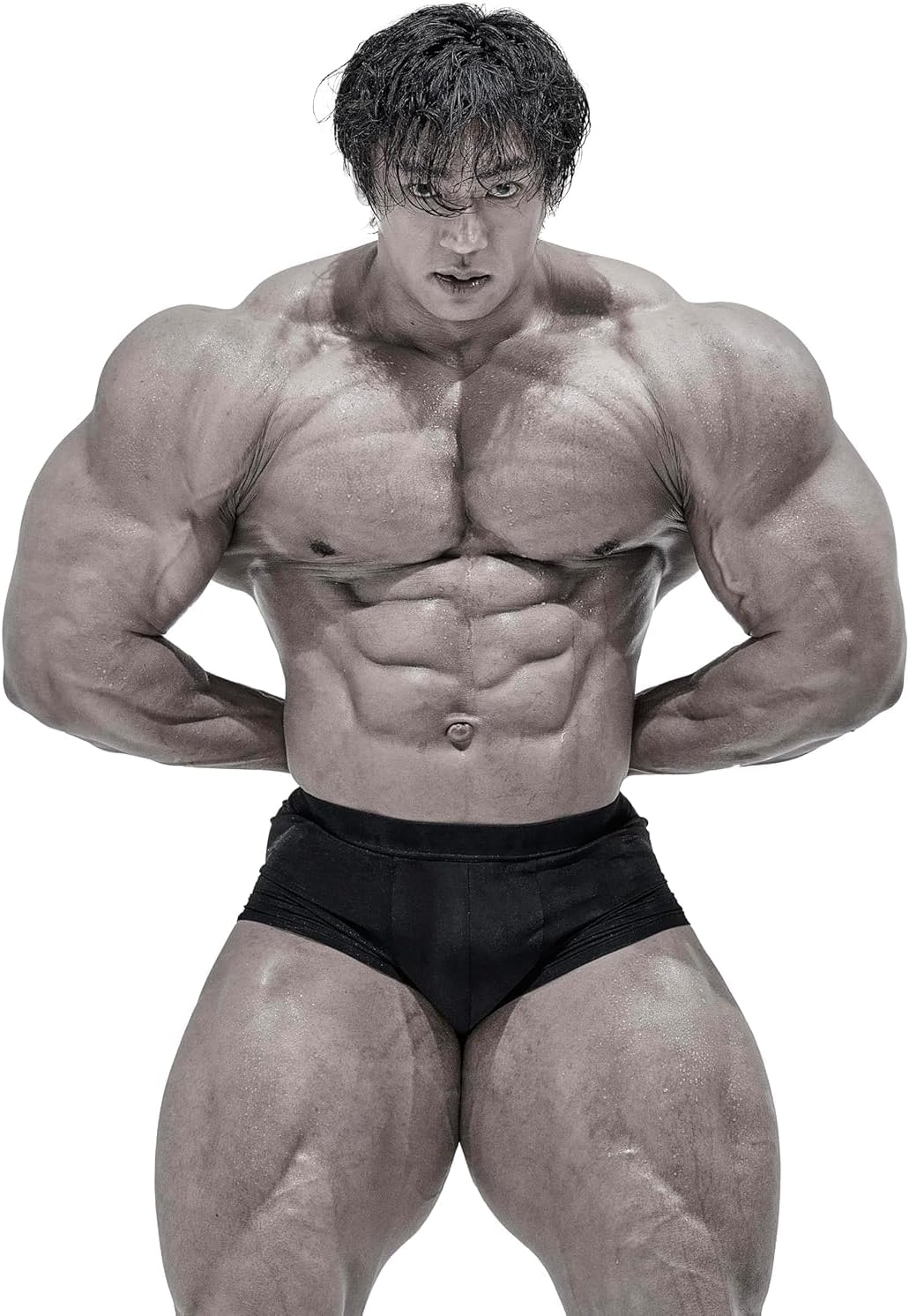 Classic Physique Posing Trunks LOW ver. Bodybuilding Contest Shorts