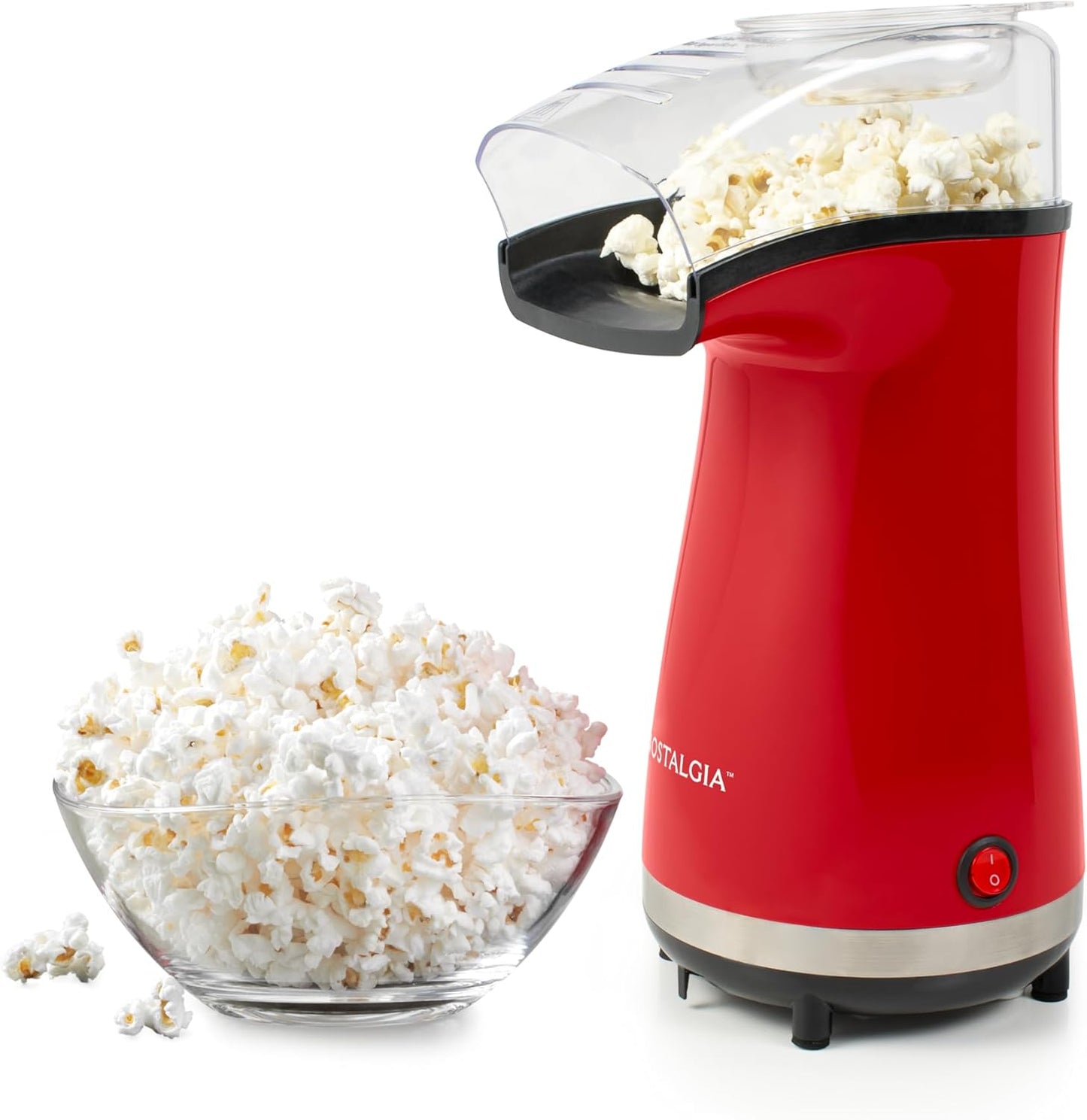 Oil-Free Hot Air Popcorn Maker - Healthy & Delicious!