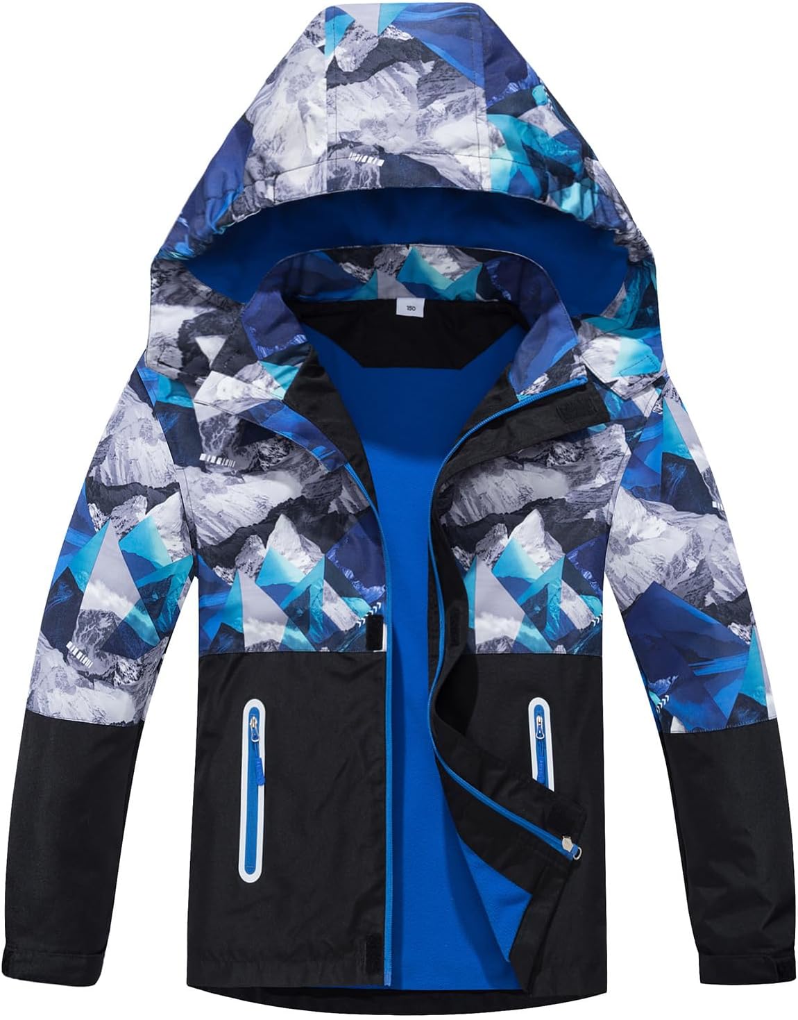 MGEOY Boys Girls Rain Jacket Lightweight Waterproof Windbreaker