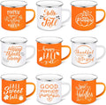 Fall Mugs 9 Pc Set 12 oz Enamel Camping Mugs - Autumn Harvest