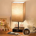 Sailstar Upgraded Table Lamp with USB C+A & 2AC Outlets - Dimmable