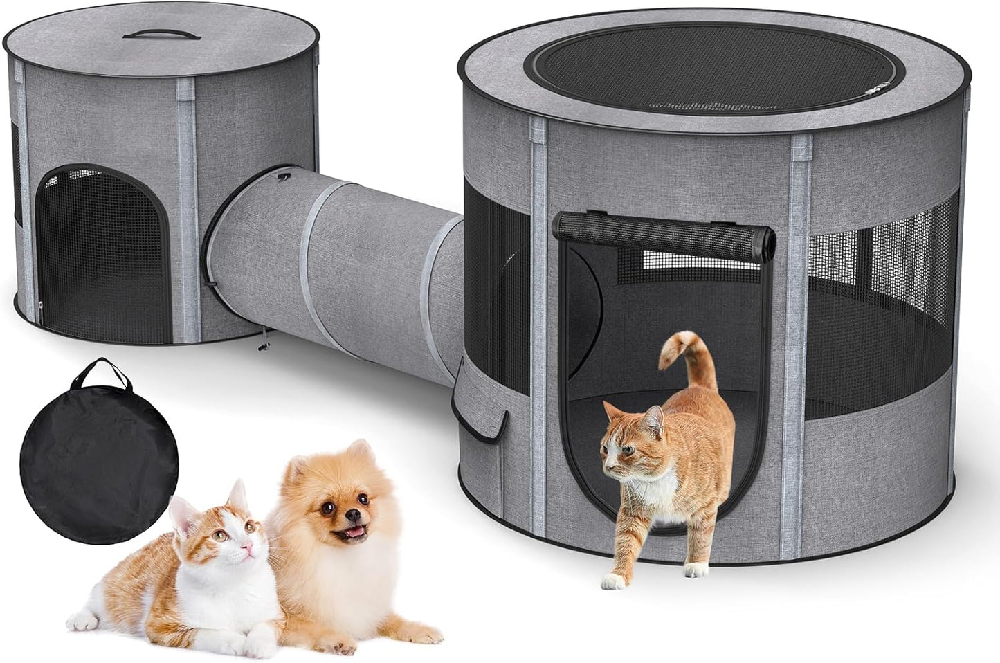 Petocat Portable 3-in-1 Playpen: Enclosed Fun!