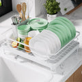 Kitsure Dish Drying Rack for Kitchen Counter - Compact Stainless Steel