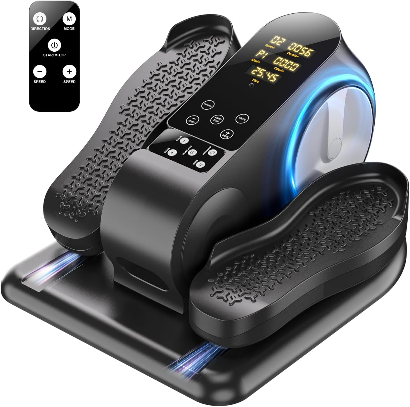 Comtrihion Electric Leg Exerciser - Quiet & Portable w/ Remote - 12 Speeds