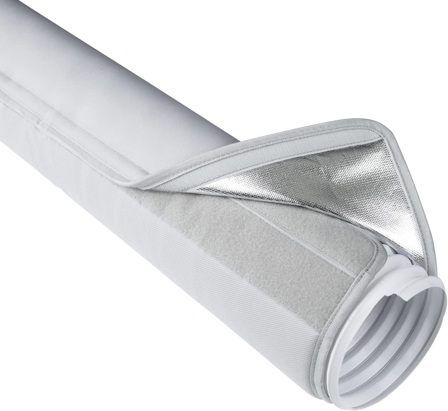Wintcomfort Gray Insulated AC Hose Cover - Portable & Efficient!