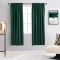 Emerald Green Blackout Thermal Curtains - Rod Pocket Panels