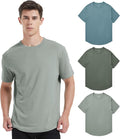 netdraw Men's Ultra-Soft Bamboo Viscose T-Shirt, Curved Hem