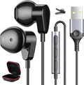 Lightweight Noise-Canceling USB Headphones with Mic for PC - HGCXING