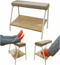 Double Step Footrest Under Desk Foot Stool Ottoman - Adjustable