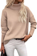 Zeagoo Turtleneck Sweater Women - Soft Chunky Knit Pullover