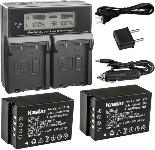 Kastar Dual Fast Charger and Battery for Fujifilm Cameras