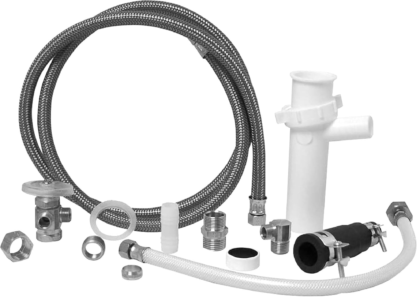 Waxman PlumbCraft White Dishwasher Installation Kit for Easy Setup