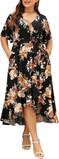 Plus Size Summer Wedding Guest Maxi Dress - Flattering Empire