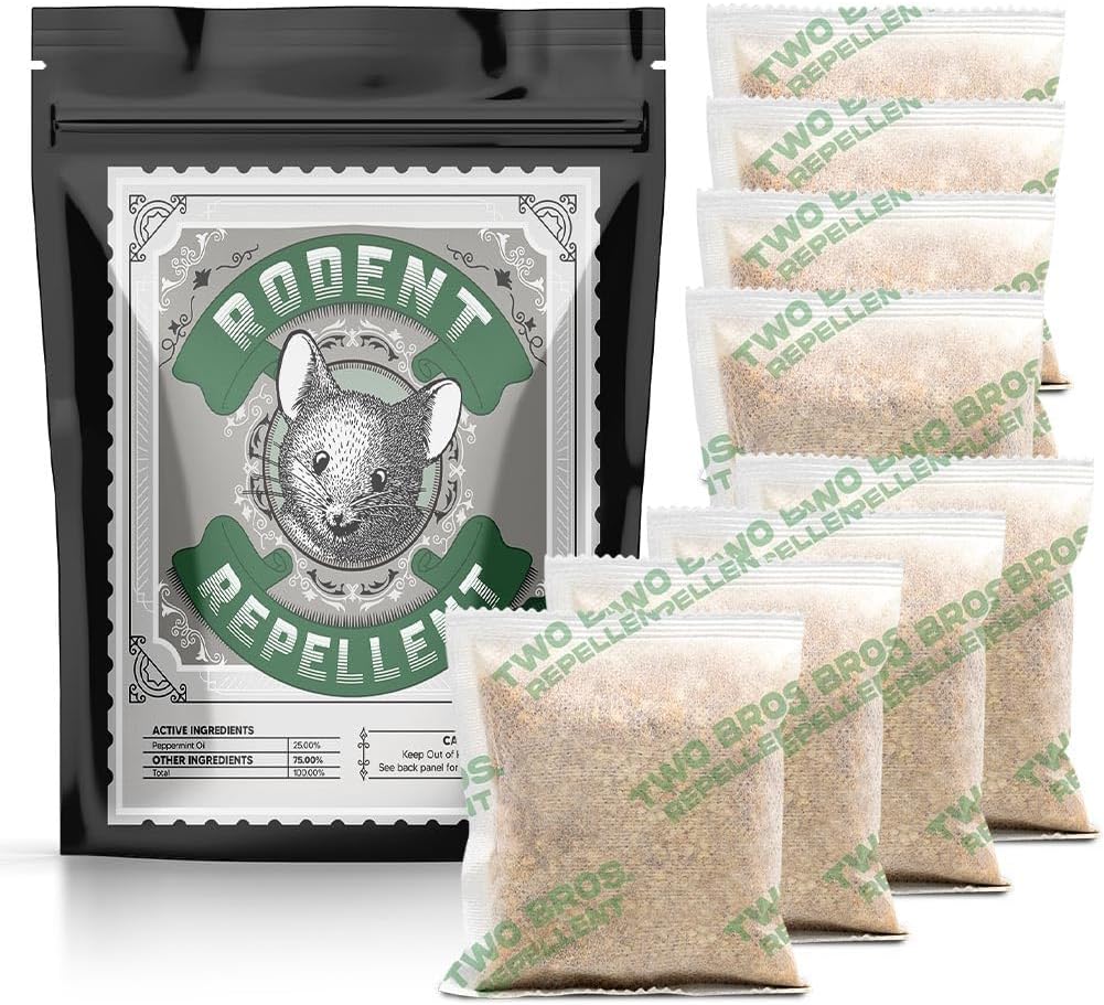 Peppermint Rodent Repellent Pouches - Deter Mice & Rats