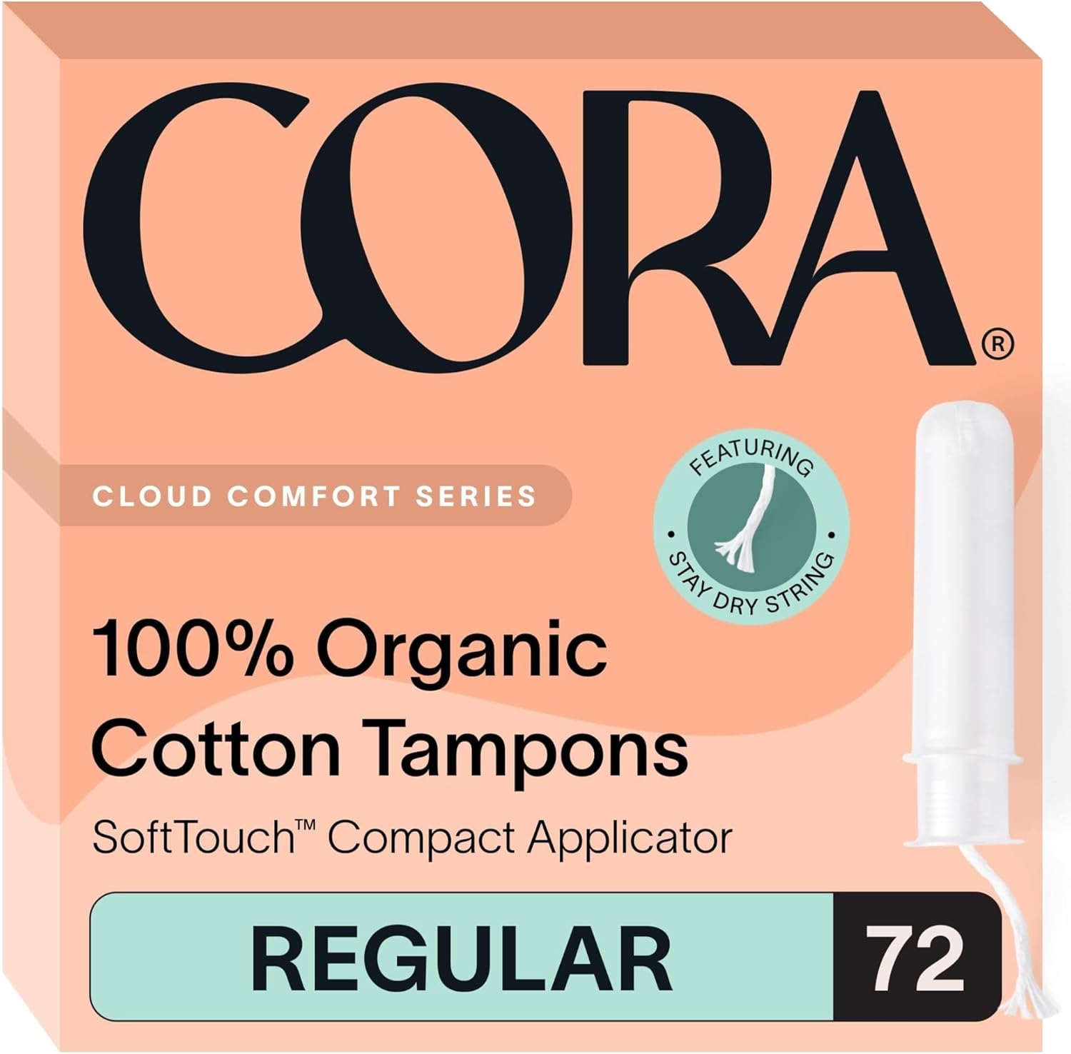 Cora Organic Applicator Tampons for Ultra-Confident Leak Protection
