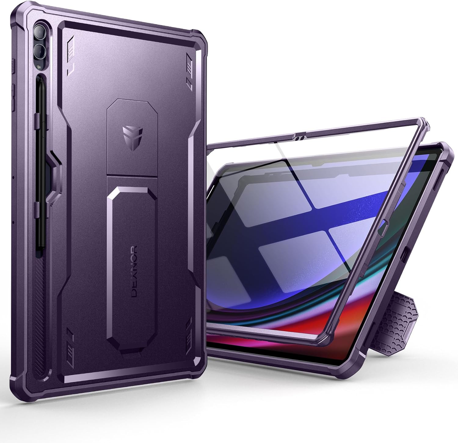 Dexnor Case for Galaxy Tab S10 Ultra with Kickstand & Pen Holder