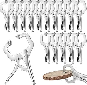 Locking C Clamp Set of 15 Pcs for Welding and Woodworking