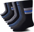 Tommy Hilfiger Mens Dress Socks 10 Pack - Comfort Crew for Work