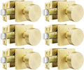 Gold Door Knobs Interior Brushed Gold Privacy Knobs - Durable Set