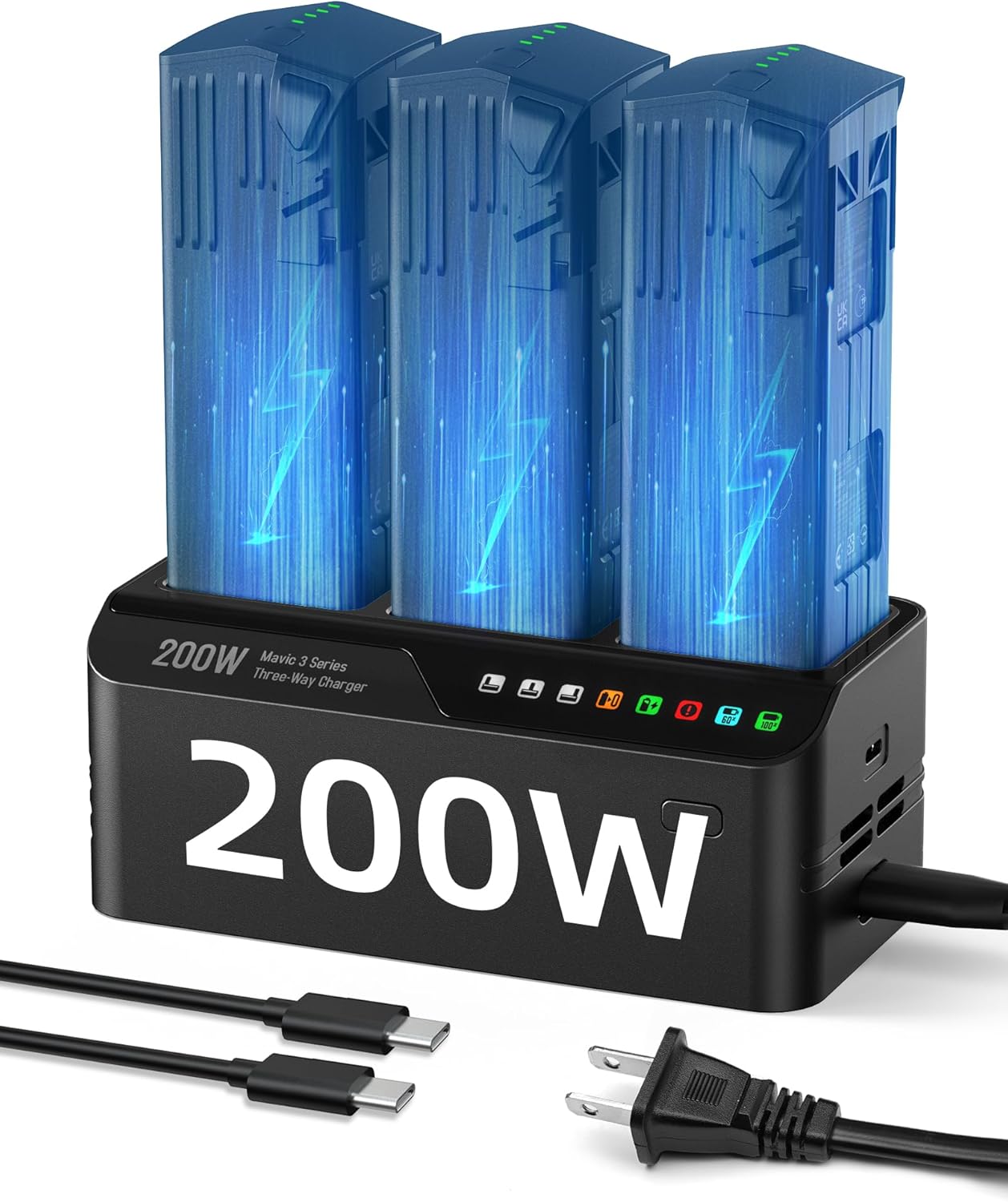 LKTOP 200W Mavic 3 Pro Battery Charging Hub for Fast Charging