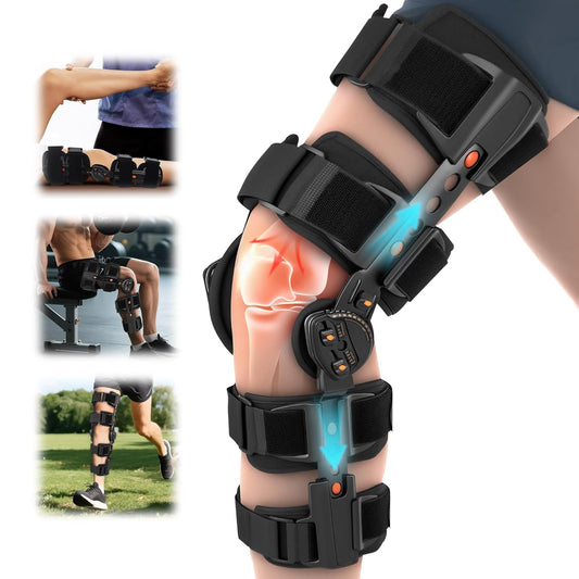 Hinged Knee Brace for Meniscus Tear Relief and Mobility Support